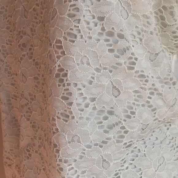 Lace Overlay Blouse with Pearl Detail - Picture 8 of 8